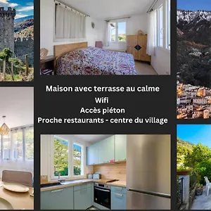 La Tiniera A - Maison Renovee 2023- Terrasse - Wifi - Village Des Creches Lucéram